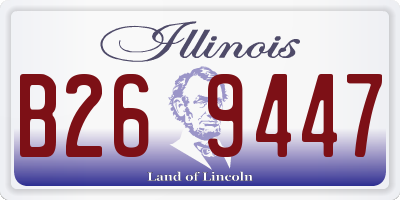 IL license plate B269447