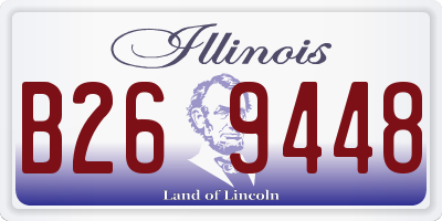 IL license plate B269448
