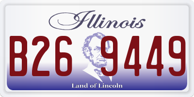 IL license plate B269449