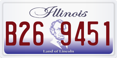 IL license plate B269451