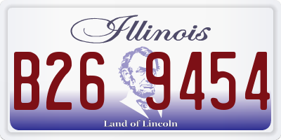IL license plate B269454