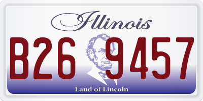 IL license plate B269457