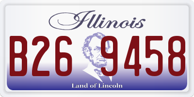IL license plate B269458