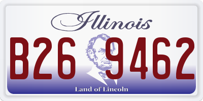 IL license plate B269462