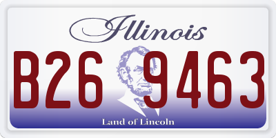 IL license plate B269463