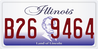 IL license plate B269464