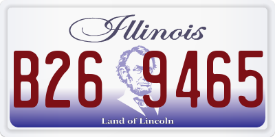 IL license plate B269465