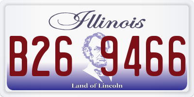 IL license plate B269466