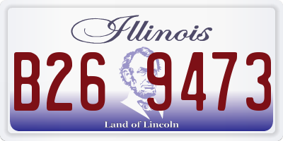 IL license plate B269473