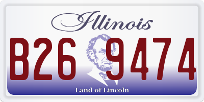 IL license plate B269474