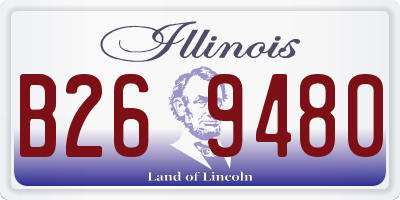IL license plate B269480