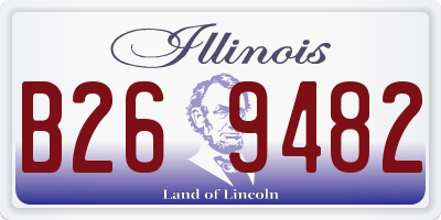 IL license plate B269482