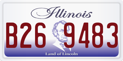 IL license plate B269483