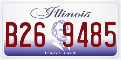 IL license plate B269485