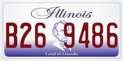 IL license plate B269486