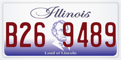 IL license plate B269489