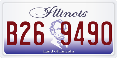 IL license plate B269490