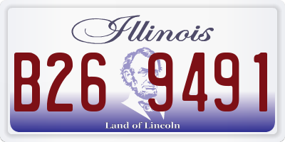 IL license plate B269491
