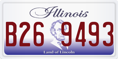 IL license plate B269493