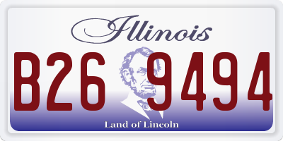 IL license plate B269494