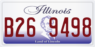 IL license plate B269498