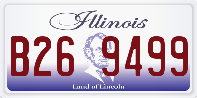 IL license plate B269499