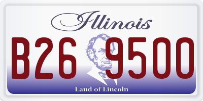 IL license plate B269500