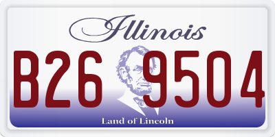 IL license plate B269504