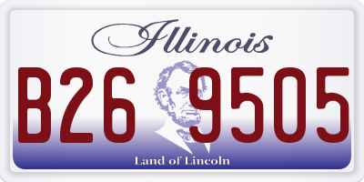 IL license plate B269505