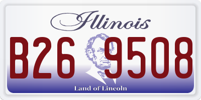 IL license plate B269508