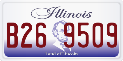 IL license plate B269509