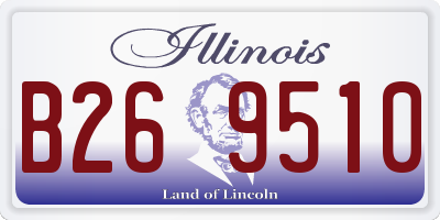 IL license plate B269510