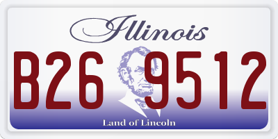 IL license plate B269512