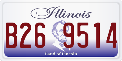 IL license plate B269514