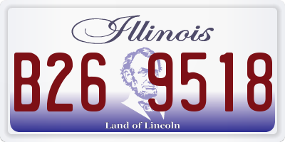 IL license plate B269518