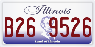 IL license plate B269526