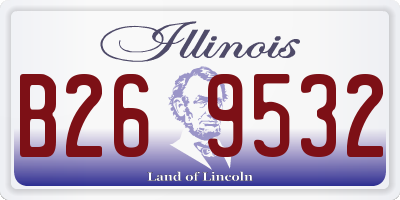 IL license plate B269532