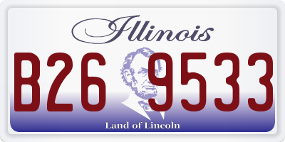 IL license plate B269533