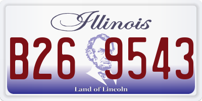 IL license plate B269543