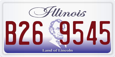 IL license plate B269545