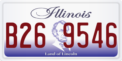 IL license plate B269546