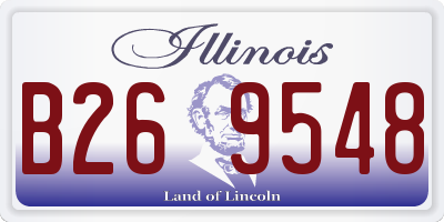 IL license plate B269548