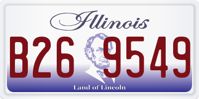 IL license plate B269549