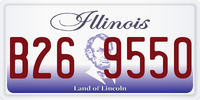 IL license plate B269550
