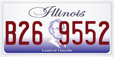 IL license plate B269552