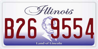 IL license plate B269554