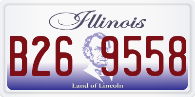 IL license plate B269558