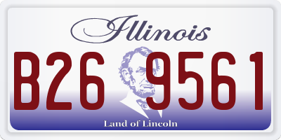IL license plate B269561