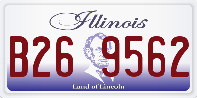 IL license plate B269562