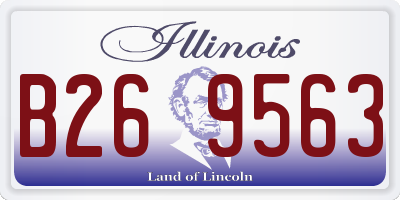 IL license plate B269563